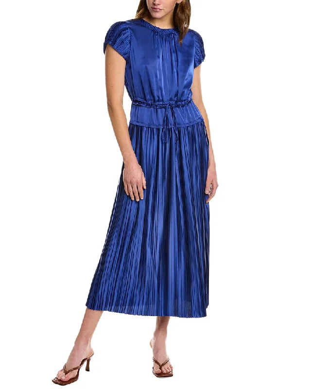 Big Sale Event Rebecca Taylor Pleated Sleeve Midi Dress