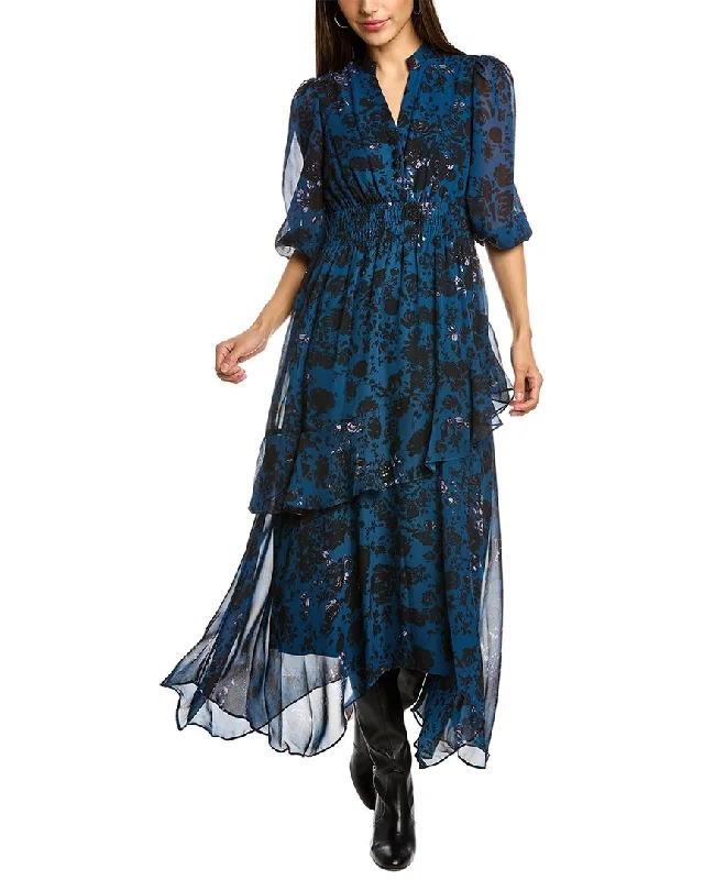 Women's Fashionable Clothing Sets Taylor Elbow-Sleeve Midi Dress