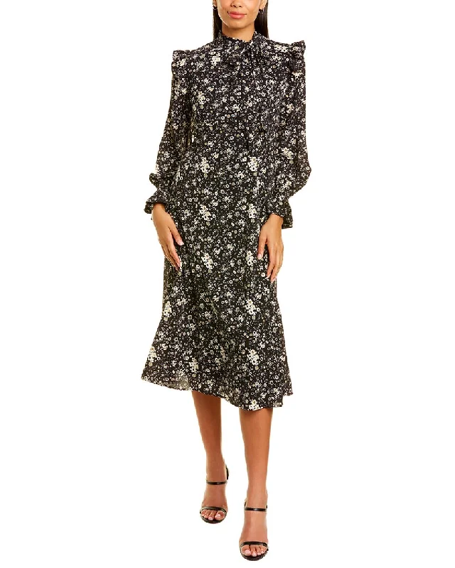 Women's Travel Apparel Teri Jon by Rickie Freeman Floral Midi Dress