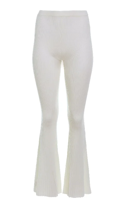 Flash Sale Online Alicia Knit Pant in Ivory Merino Wool