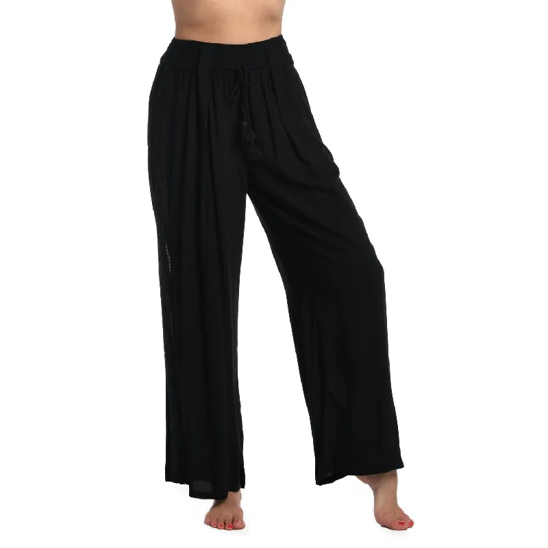 Elegant Women's Clothing Online Coastal Covers Palazzo Pants In Black