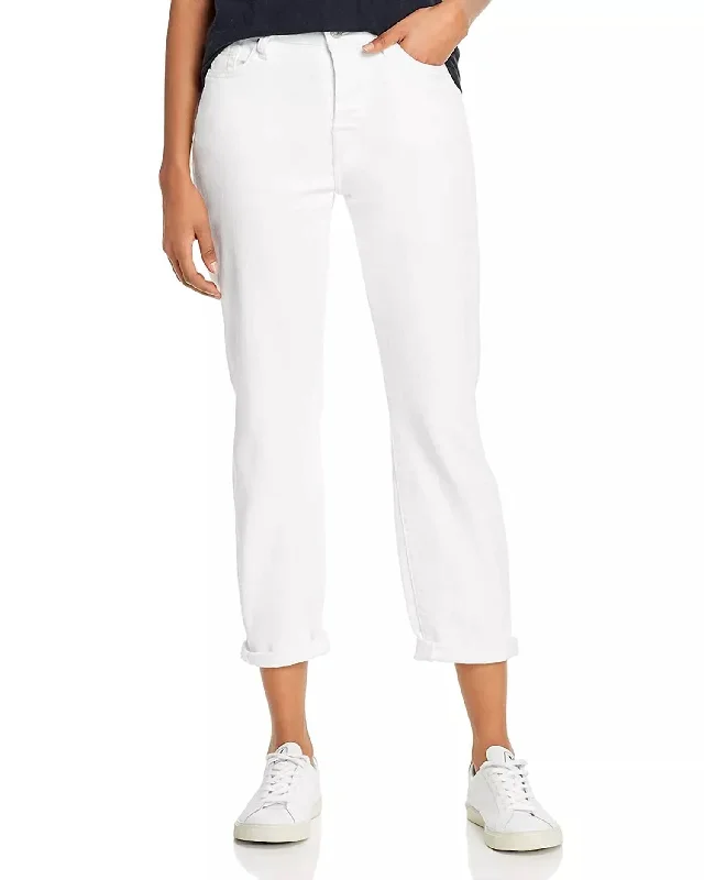 Women Wear Brands Josefina High Rise Ankle Boyfriend Jeans In White