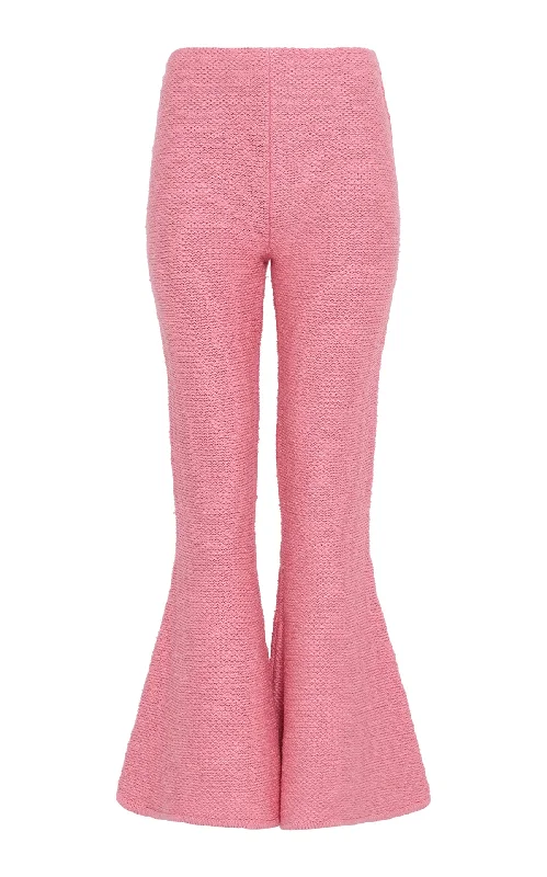 Affordable Women's Attire Karpo Flare Cropped Knit Pant in Rosa Cashmere Silk