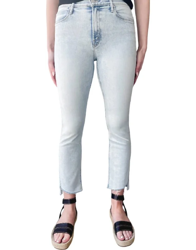 Women's Professional Garments Mid Rise Dazzler Ankle Step Jeans In Glamour Shot