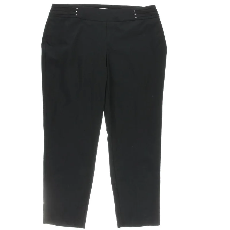 Sale On Clothing Petites Womens Flat Front Slim Leg Casual Pants