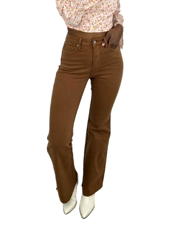 Modern Women's Wardrobe Essentials Preakness Flare Jeans In Camel