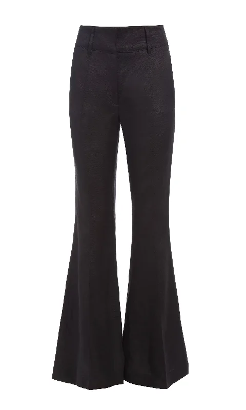 New Arrival Discount Rhein Pant in Black Textured Linen