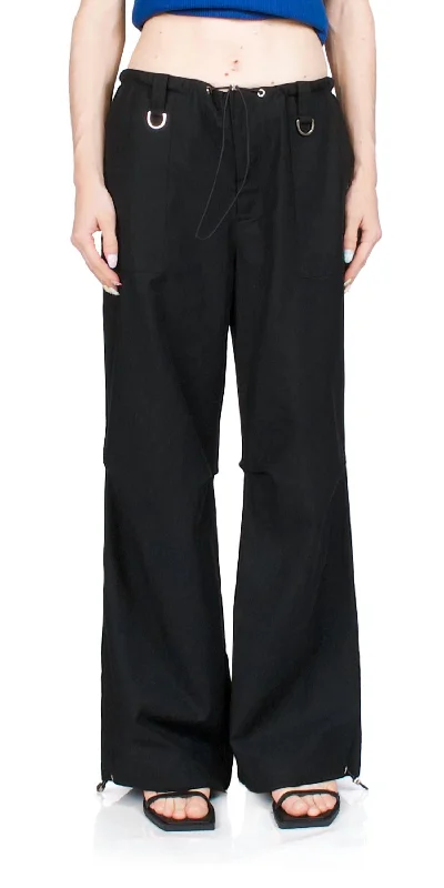 Bundle Offer Streetwise Parachute Pants In Black