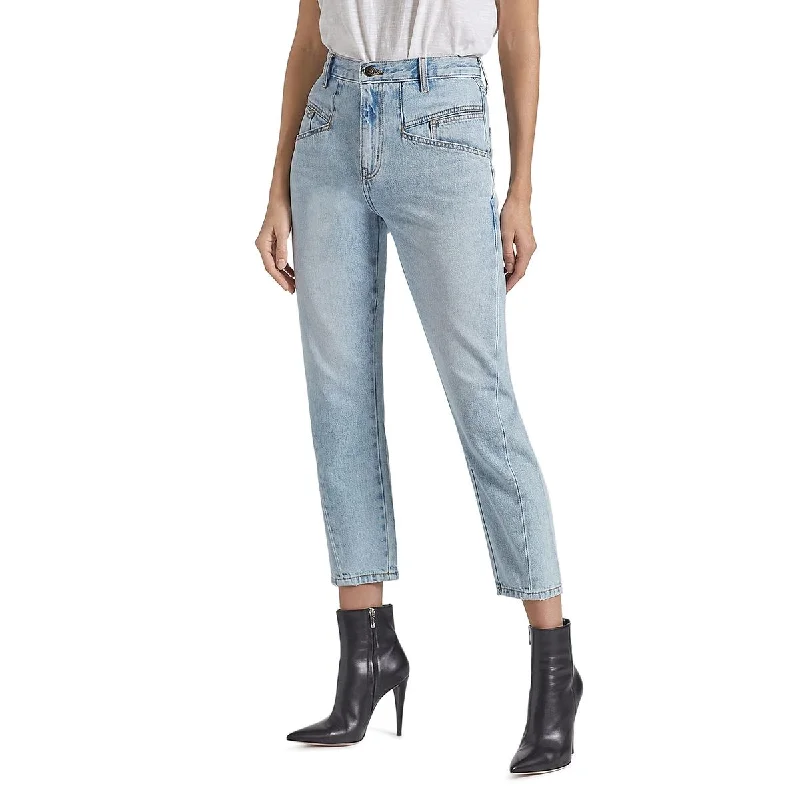 Women's Formal Clothes The Helix Crop Womens Denim High Rise Cropped Jeans