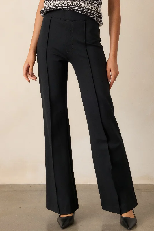 Women's Trendy Casual Outfit The Perfect Black Hi-Rise Flare Pants