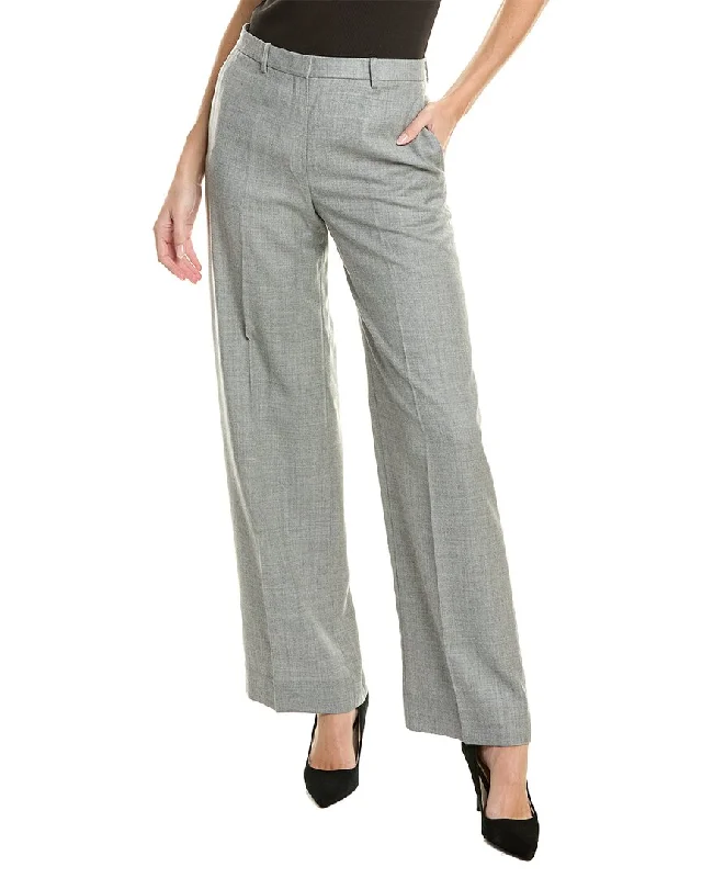 Exclusive Online Sale Theory Wool Wide Trouser