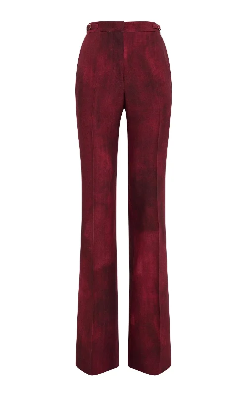 Women's Tops And Clothing Vesta Flare Pant in Bordeaux Virgin Wool