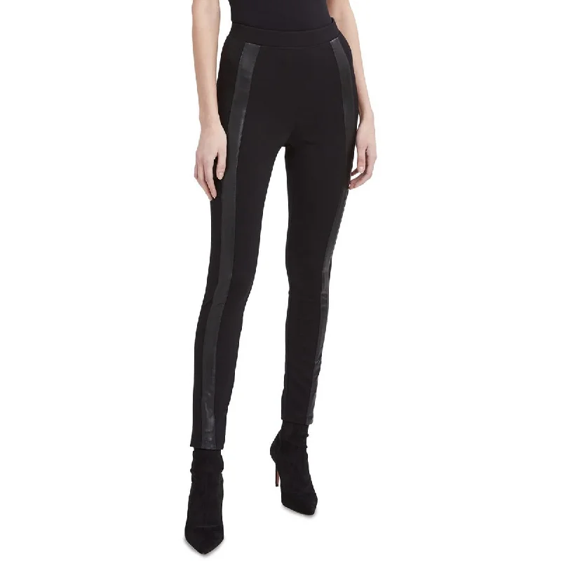 Women's Work Outfit For The Office Womens Faux Leather High Waist Leggings