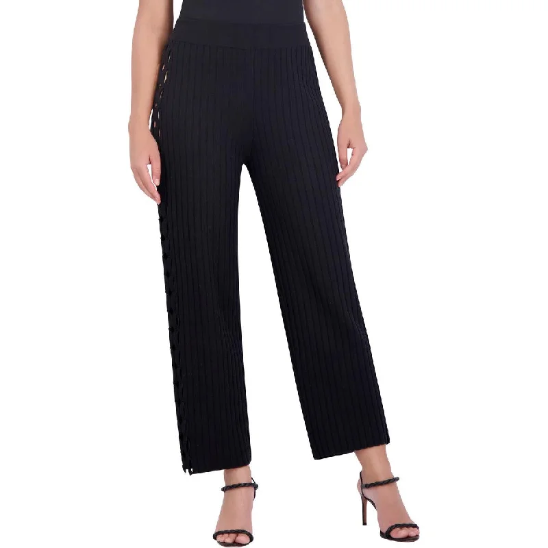 Flash Sales Today Womens Knit Cut-out Cropped Pants