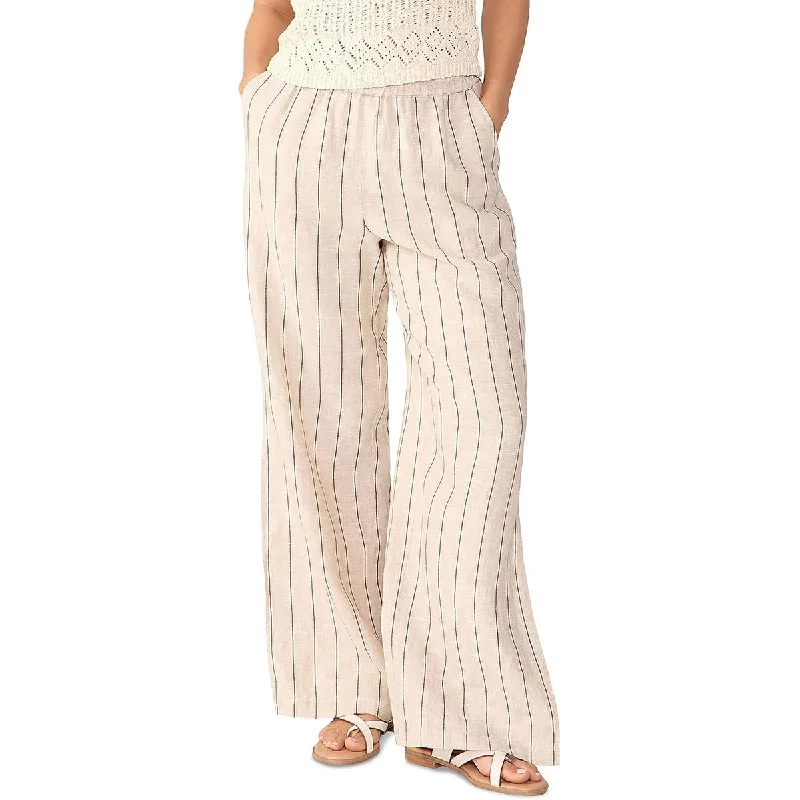 Affordable Women's Clothing Online Womens Linen Pull on Wide Leg Pants