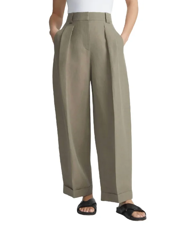 Exclusive Discount Wyatt Barrel Leg Pants In Concrete